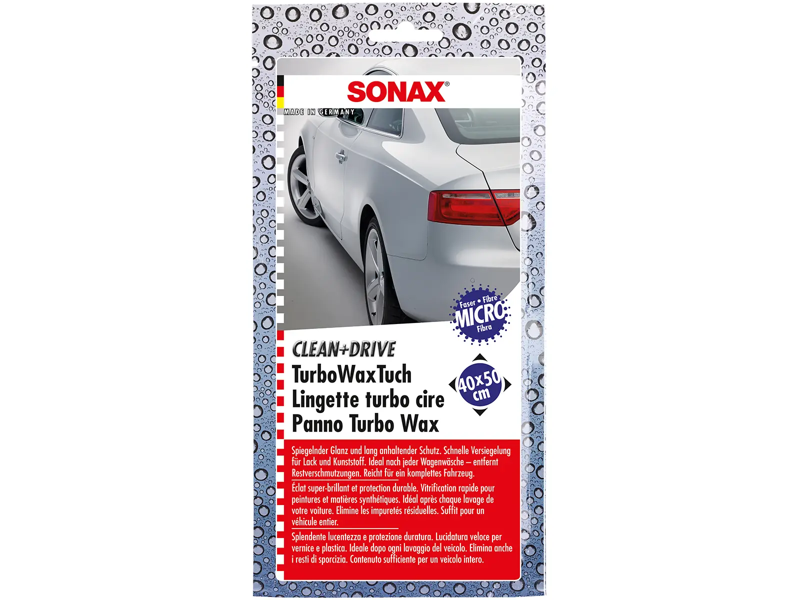 SONAX Clean+Drive TurboWaxTuch 1er, VE24