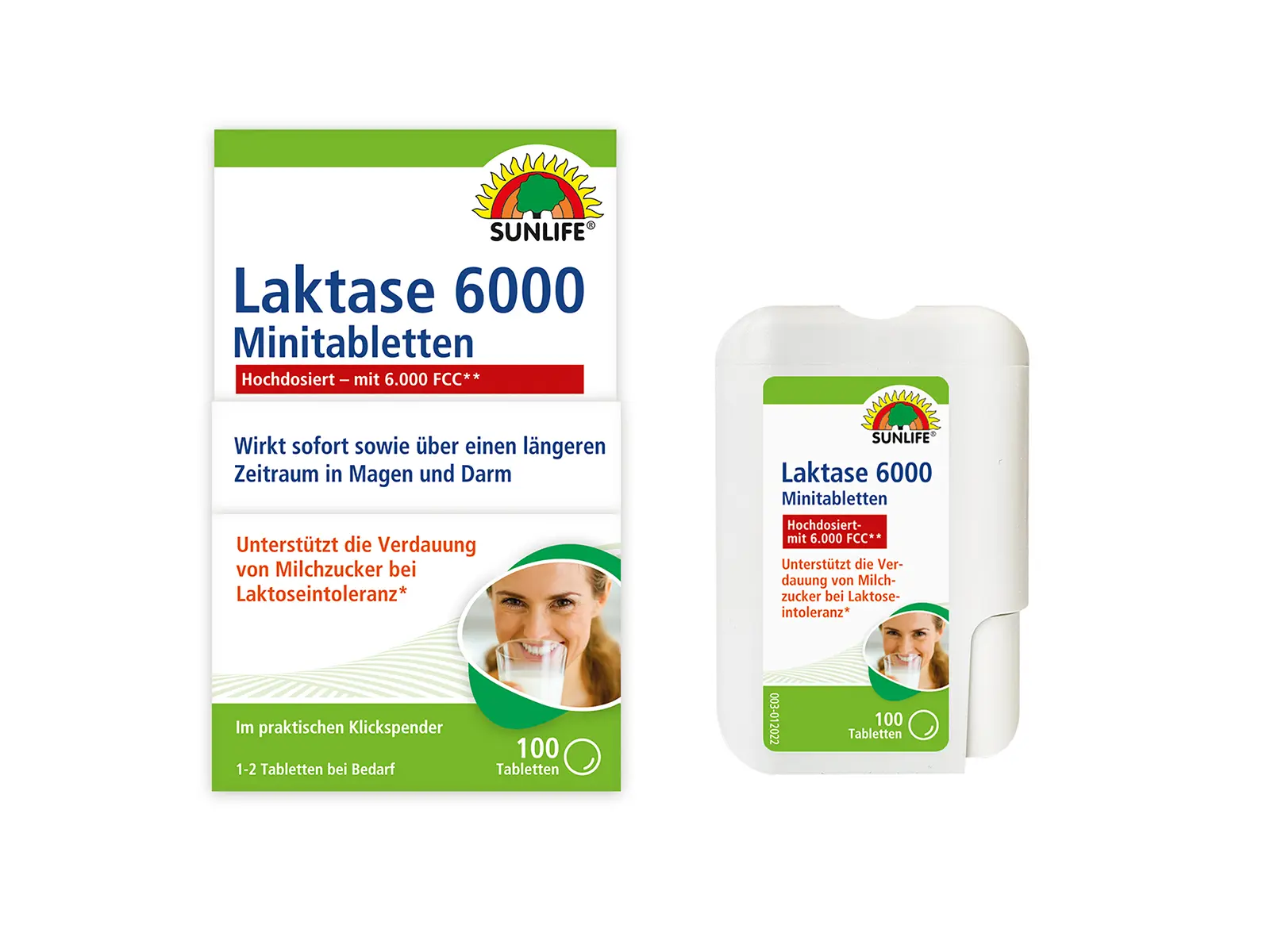 SL Laktase Tabletten 6.000 FCC Klickspender