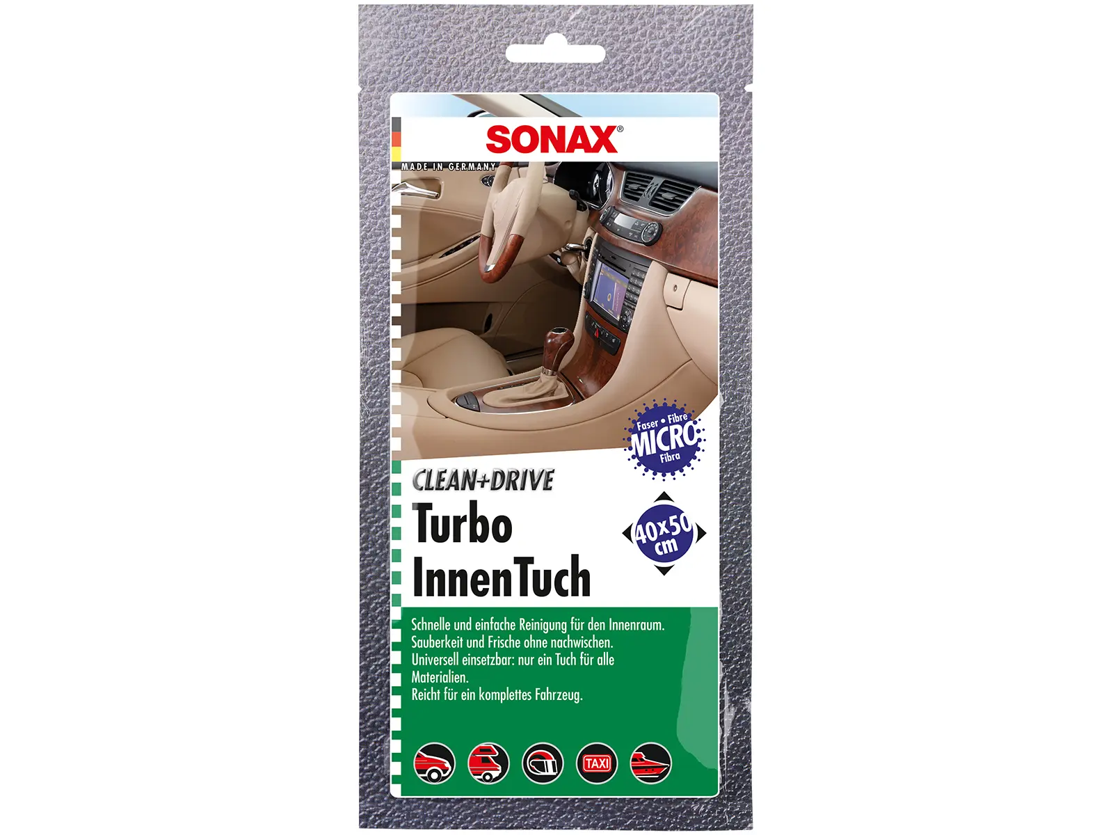 SONAX Clean+Drive TurboInnenTuch Innen 1er VE24