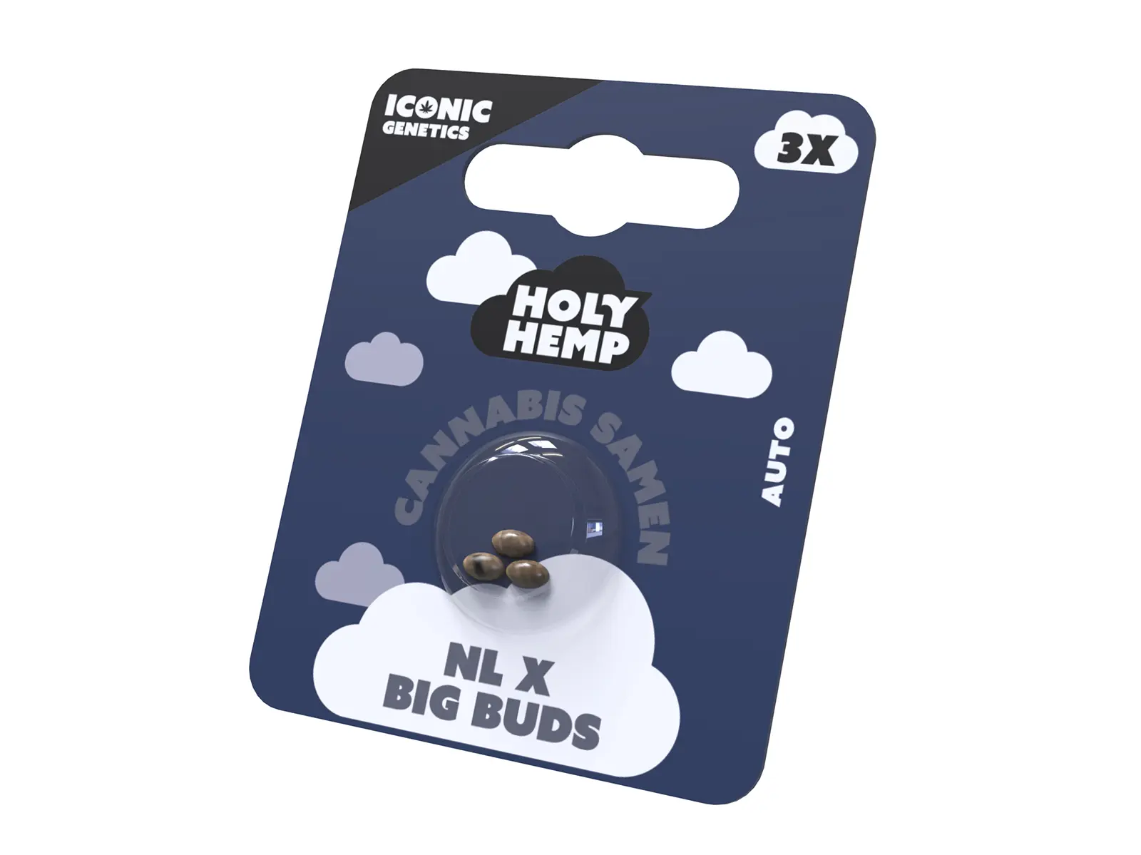 Cannabis Samen, 3 Stk, Sorte: NL x BigBud